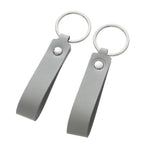Porte-clés en cuir PU au style professionnel – Porte-clés en cuir classique avec éléments métalliques, 1 à 5 pièces, idéal pour l'automobile, la bourse et les biens de consommation