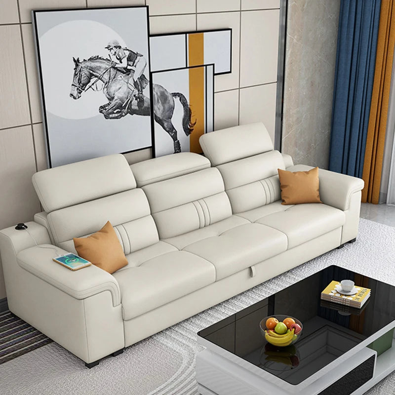 Modernes Designer Leder Ecksofa – Europäisches Luxus Lounge Sofa für Apartments, stilvolle Wohnräume & Gaming-Bereiche