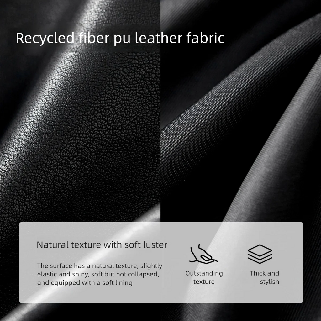 SENTUBILA Damen PU Lederjacke 2025 – Vintage Kurzjacke mit Stehkragen, lockere Kunstlederjacke mit Reißverschluss für Büro & Alltag