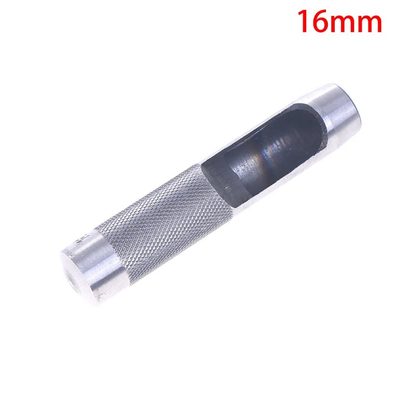 Rundloch Leder Stanze 3–25 mm en Stahl – Präziser Hohl-Lochstanzer für Leder, Kunststoff, Gummi &amp; Dichtungen (DIY Werkzeug) 