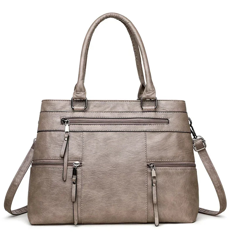 VANDERWAH Elegante Damen Handtasche – Hochwertige PU-Leder Top-Handle Bag, Große Casual Tote & Crossbody Bag 2025