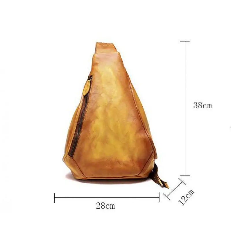 MOTAORA Vintage Damen Leder-Rucksack – Handgefertigter Echtleder Rucksack mit floraler Prägung, kompakt & diebstahlsicher