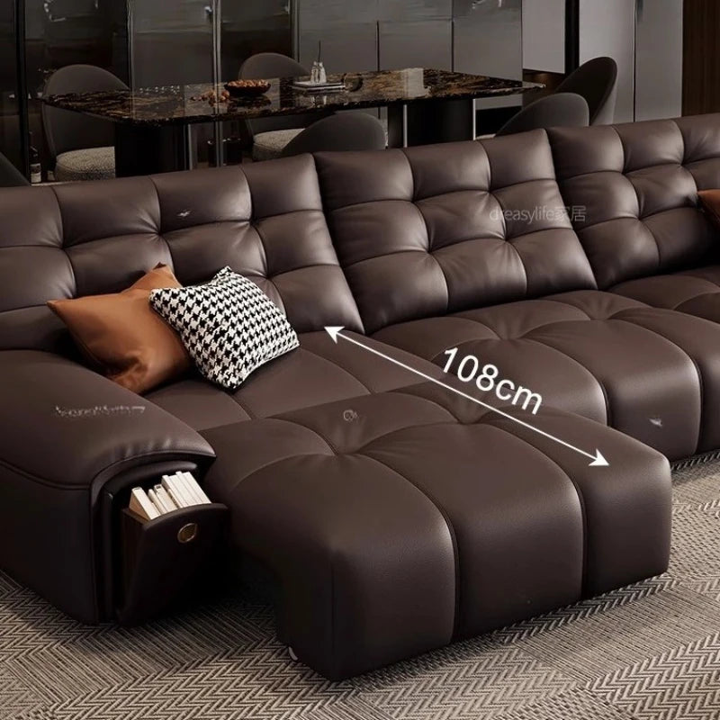 Minimalistisches Multifunktions-Sofa mit Schlaffunktion &amp; Stauraum – Moderno sofá de diseño en forma de U para habitaciones, balcones y salones