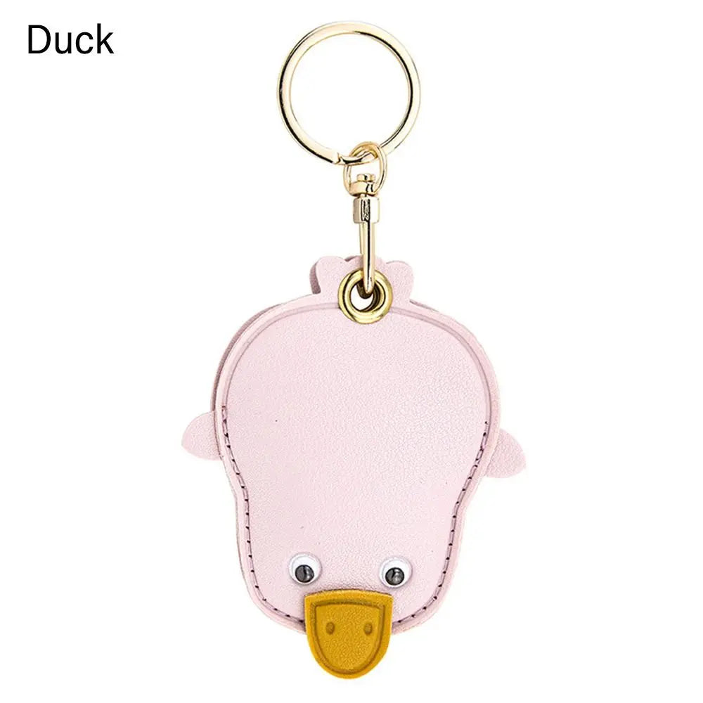 Leder Erdbeer- & Zitronen-Schlüsselanhänger – Verspielter Keychain als Taschen- & Autoanhänger, fruchtiger Bag Charm & Geschenkidee