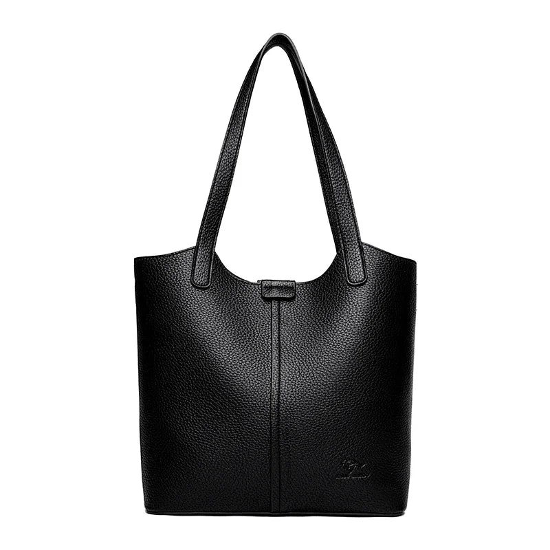 VANDERWAH Luxus PU-Leder Schultertasche – Weiche Casual Tote Bag für Damen, Elegante Handtasche für Alltag & Pendeln