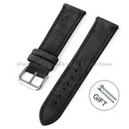 Vintage Uhrenarmband aus echtem Wildleder – Handgenähtes Suede Leder Watchband 18–24 mm für Seiko, Huawei & klassische Armbanduhren