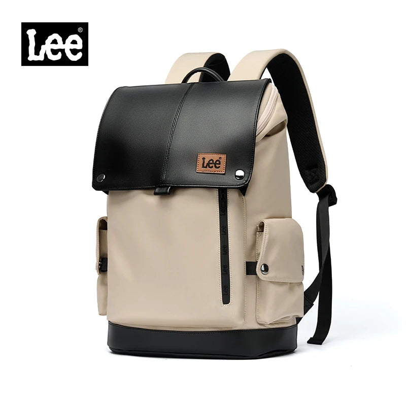 LEE Flip Leder-Rucksack Unisex – Großer Business & Freizeit Laptoprucksack (16 Zoll), wasserfest & leicht