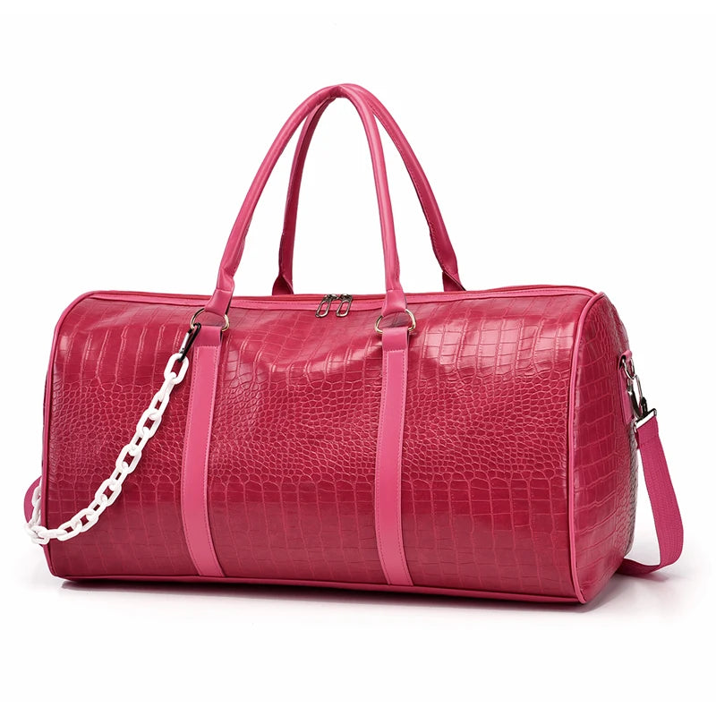 Furukroa Fitness &amp; Reise Handtasche - Bolso grande de cuero de PU para gimnasio, yoga, negocios y ocio