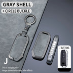 Premium Autoschlüssel Hülle aus Zinklegierung & Leder (7 Tasten) für Kia – Key Case Cover für Sportage 2024, Niro Hybrid, Sorento MQ4, EV6 GT-Line & K8 V6