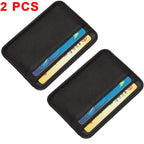 Echtes Leder Kartenetui Slim – Dünner Business Kartenhalter aus Lammleder für Kreditkarten &amp; Ausweise