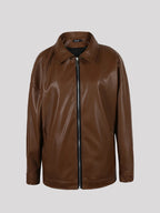 Mauroicardi Herren PU Lederjacke Schwarz – Luxuriöse, weiche Designerjacke mit Reißverschluss für Frühling & Herbst