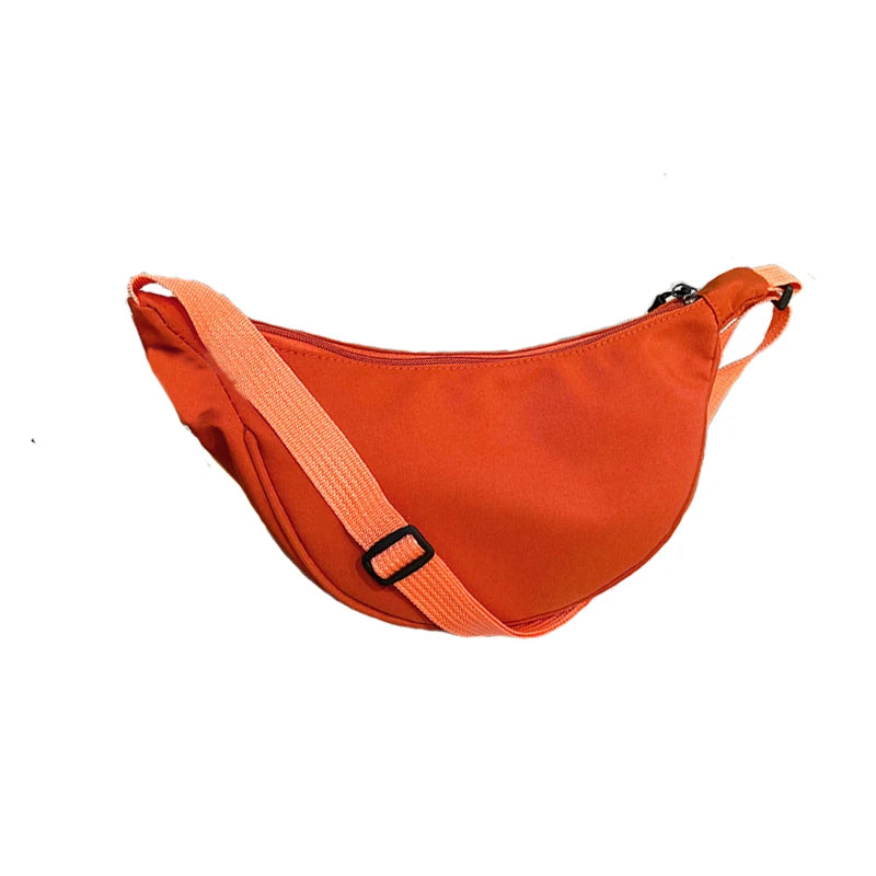 Unisex Casual Nylon Schultertasche – Leichte, Vielseitige Tasche mit Verstellbarem Schulterriemen