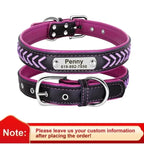 Graviertes Leder Hunde-Halsband mit Namensschild – Geflochtenes, personalisiertes ID-Halsband aus Leder für mittelgroße &amp; große Hunde 