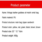 Mini bolso bandolera vintage para mujer - Bolso pequeño para viajes y maquillaje, bolso de almacenamiento versátil y portátil con apariencia de cuero