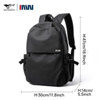 Septwolves Mochila para ordenador portátil de 16 pulgadas – Wasserdicht, mochila escolar y de negocios de cuero de PVC para hombres y mujeres 