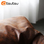 OTAUTAU Luxus Sitzsack-Sessel aus Retro-Wildlederoptik – Gefüllter Pouf & Lazy Chair mit Hocker, bequemer Einzelsessel für Wohnzimmer & Lounge (Modell SF042)