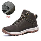 DEKABR Herren Winter Boots – Handgefertigte Schneestiefel aus echtem Leder mit Fell, Wasserdicht, Hoher Schaft, Größen 39-48
