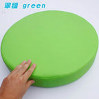 Rundes Sitzkissen aus Kunstleder Ø35 cm – Wasserdichtes, dick gepolstertes Stuhlkissen für Büro, Zuhause & Fahrzeug