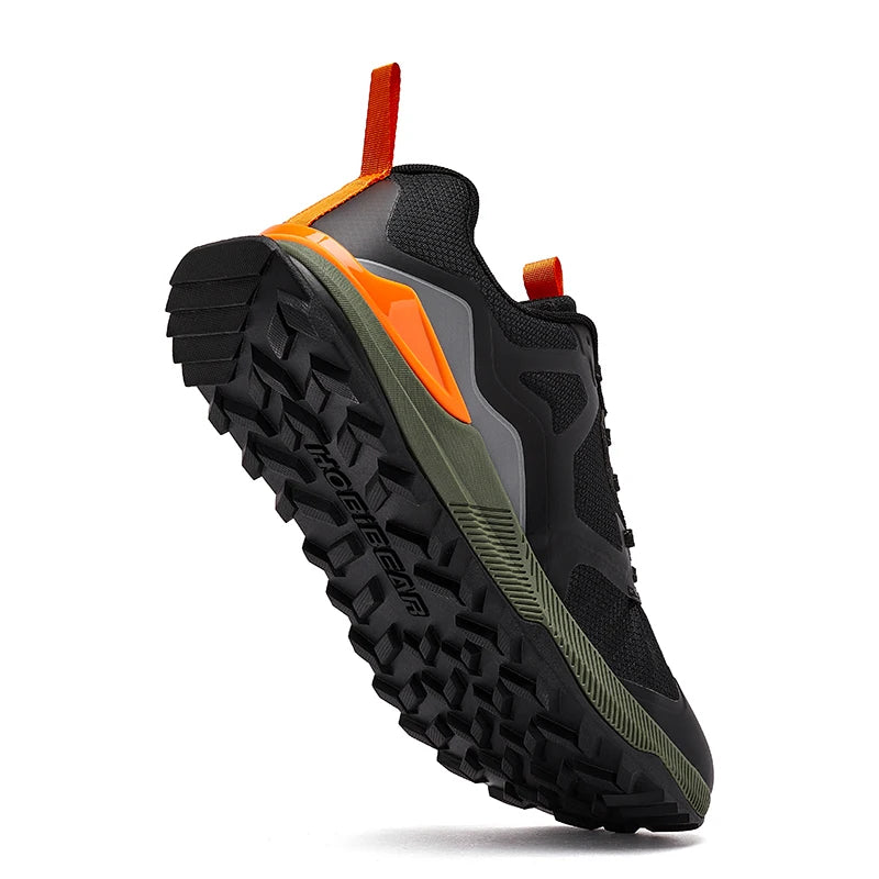 HOBIBEAR Unisex Wanderschuhe – Outdoor Sneakers aus Kunstleder, rutschfest, Lace-Up für Hiking & Reisen