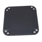 Kreative PU Leder Valet Ablageschale – Faltbare Desktop Storage Tray für Handy, Schlüssel, Geldbörse & Münzen