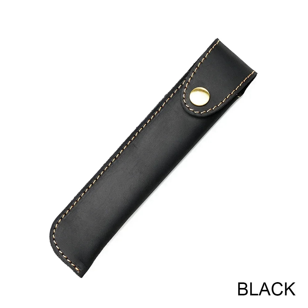 Handgefertigtes Leder Stifteetui im Vintage-Stil – Echtes Leder Pen Sleeve für Travel Notebook, Journals & Füller