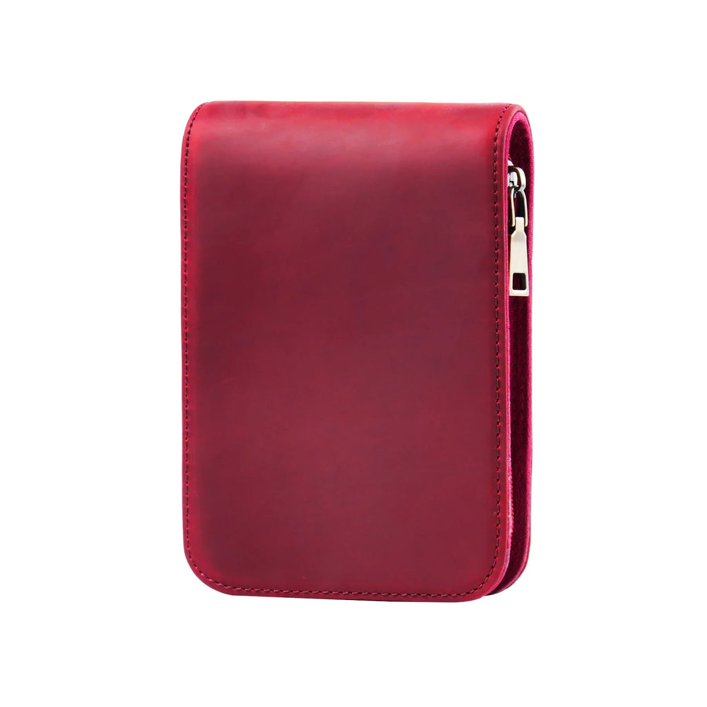 Echtes Leder Federmäppchen mit 12 Stift-Slots – Große Kapazität Zipper-Etui für Büro, Schule & Reisen