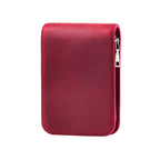 Echtes Leder Federmäppchen mit 12 Stift-Slots – Große Kapazität Zipper-Etui für Büro, Schule & Reisen