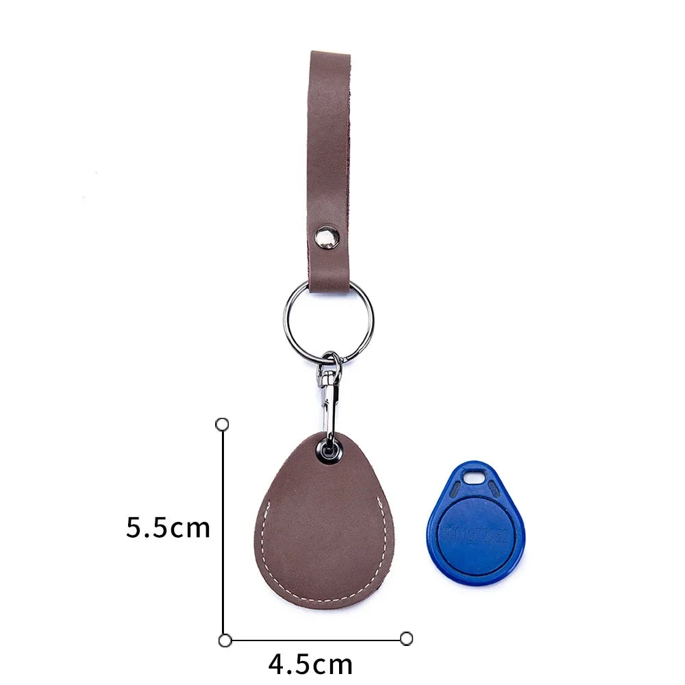 Personalisierbare Lederhülle für StarLine S96 & PIK Intercom – Premium Schutzcover aus Rindsleder für Alarm- & IC-Tags mit Schlüsselanhänger