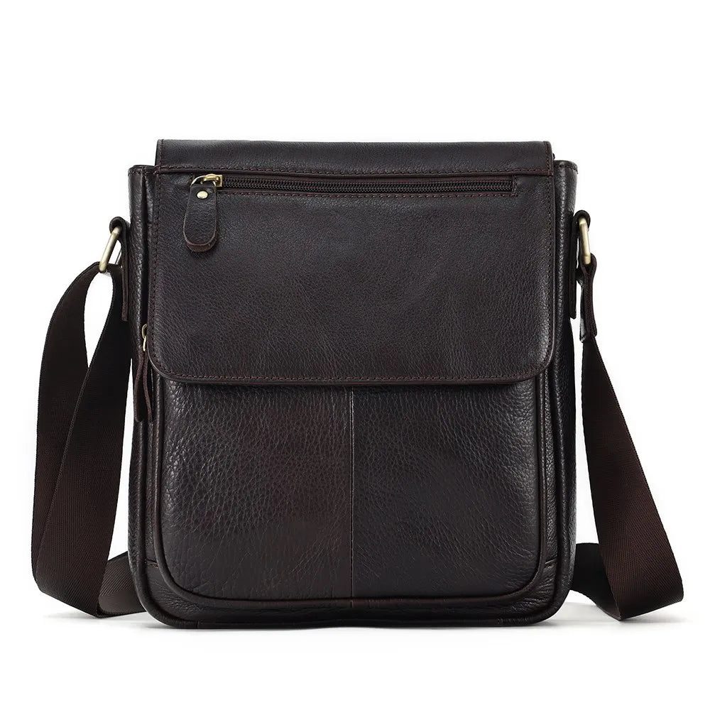 JOYIR Herren Leder Messenger Bag – Vintage Crossbody &amp; Schultertasche aus echtem Rindsleder