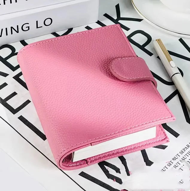 Vintage Leder-Notizbuch A7/M5 – Dreifach gefaltet, weich & nachfüllbar