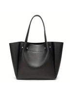 Große Damen Pleated Tote Bag 2024 – PU-Leder Schultertasche mit Falten-Design, tragbare Handtasche für Alltag & Shopping