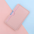 Mini Kartenetui aus PU-Leder – Slim ID- &amp; Kreditkartenhalter mit Münzfach, 3 Kartenfächer, Porte-cartes unisexe en 6 couleurs 