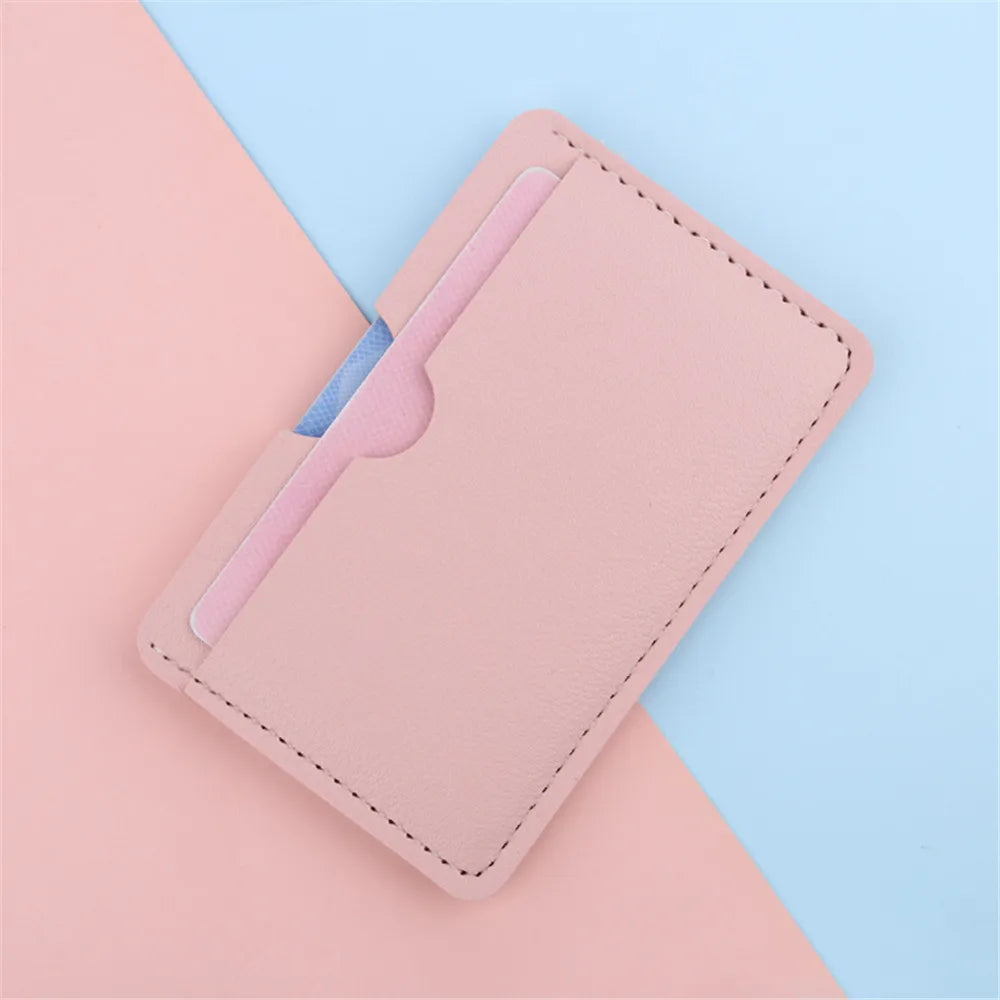 Mini Kartenetui aus PU-Leder – Slim ID- & Kreditkartenhalter mit Münzfach, 3 Kartenfächer, Unisex Card Case in 6 Farben