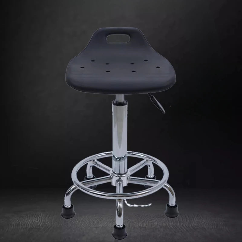 Höhenverstellbarer Dreh-Barhocker aus Eco-Leder – Antistatischer 360° Swivel Stuhl mit rutschfester Basis im modernen Design