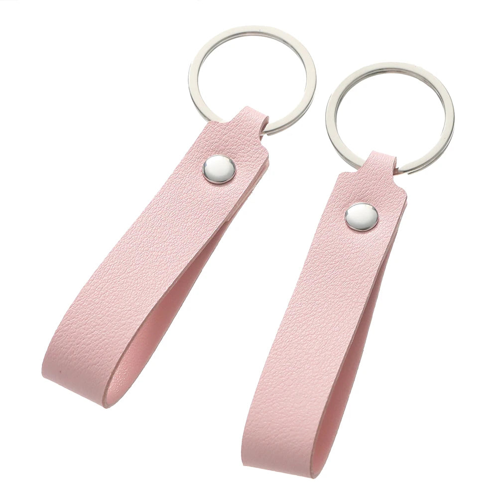 PU-Leder Schlüsselanhänger im Business-Stil – Klassischer Leder Keychain mit Metallelementen, 1–5 Stück, ideal für Auto, Geldbörse & Geschenk