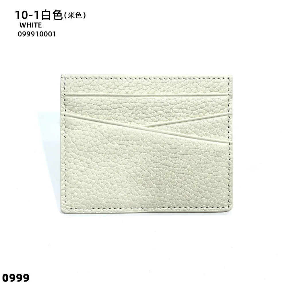 Véritable carte avec initiales – Slim Luxus Card Holder aus Rindsleder für Damen &amp; Herren | Porte-monnaie personnalisé