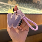 A–Z Leder Initialen Schlüsselanhänger – Geflochtenes Armband-Keyring mit Buchstaben Anhänger für Auto, Tasche & Accessoires