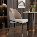 LUVODI Luxus Set aus 2 Esszimmerstühlen aus Mikrofaserleder – Gepolsterte Dining Chairs mit Armlehnen für Küche, Wohnzimmer & Arbeitszimmer