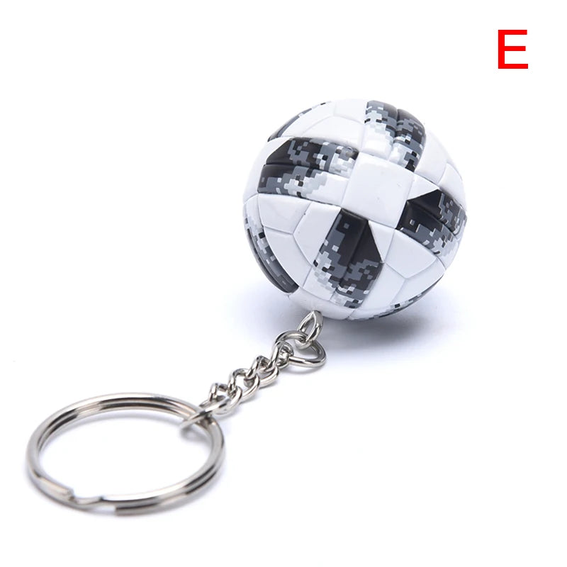 PU-Leder 3D Fußball Schlüsselanhänger – Sportlicher Keychain & Taschenanhänger für Damen, Herren & Fußballfans