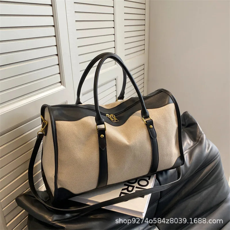Große Damen Travel Bag 2025 – Modische Schulter- &amp; Reisetasche mit Reißverschluss, leichte Commuter Handtasche mit großem Fassungsvermögen 