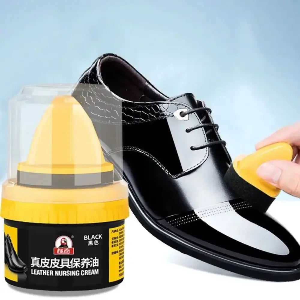 Leder Schuhpflege Creme &amp; Reparaturwachs – Glanzpolitur mit Pflegeeffekt für Schuhe, Stiefel, Taschen &amp; Auto-Innenraum (50 ml)