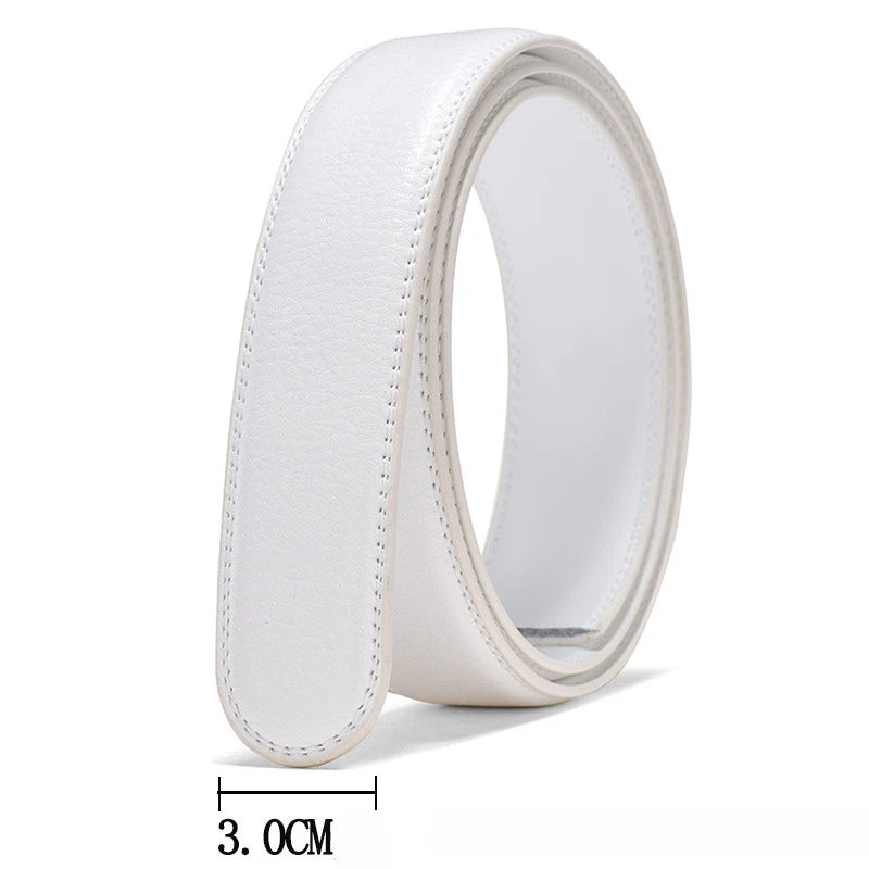 Hochwertiger PU-Leder Gürtel ohne Schnalle – HALOCOWCOW Unisex