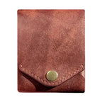 APWIKOGER Multifunktionale Leder-Geldbörse - Cartera delgada con funda rígida, clip de identificación y funda protectora para todas las etiquetas y etiquetas