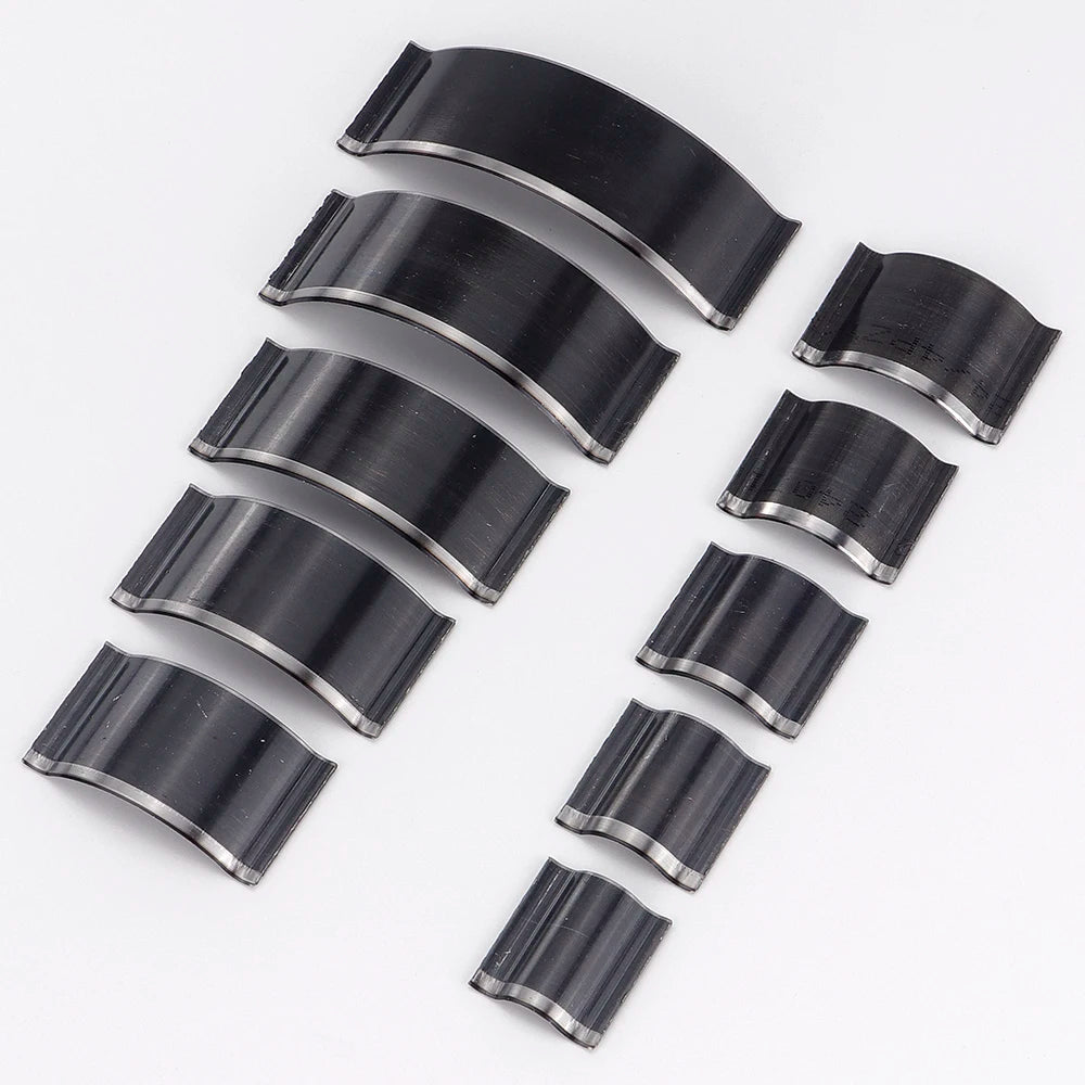 10-teiliges Leder Rundmesser Set – 1/4 Rundklingen aus Carbonstahl für präzise Lederzuschnitte bei Taschen, Gürteln & Uhrenarmbändern