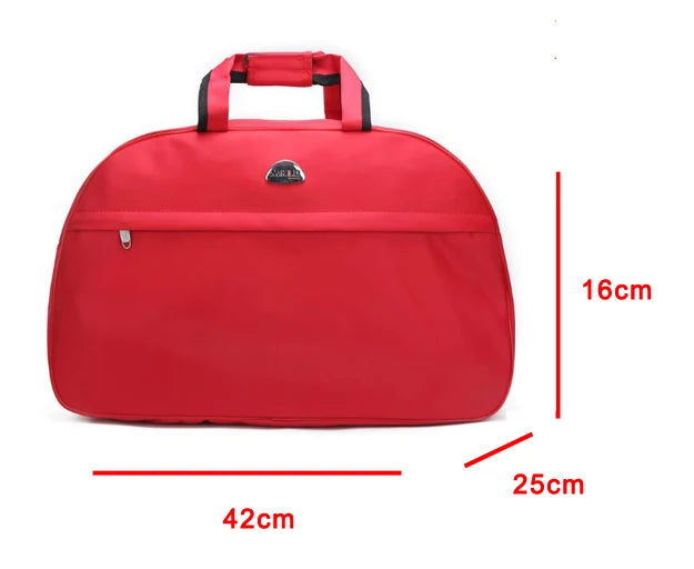 PU Leder Reisetasche mit Reißverschluss – Große wasserdichte Duffle Bag mit viel Stauraum, multifunktionale Luggage Bag für Damen & Herren