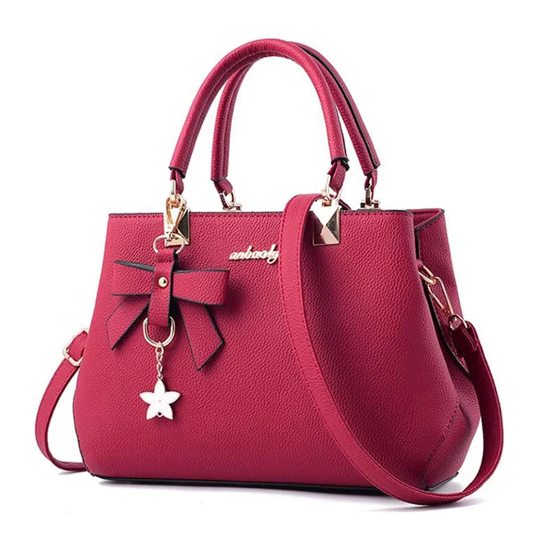 Damen PU-Handtasche – Crossbody & Messenger Bag mit Blumen-Design für Alltag & Shopping