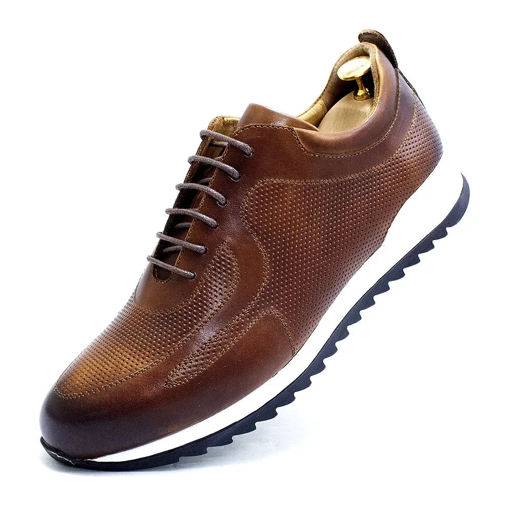 Felix Chu Herren Ledersneaker – Luxus Oxfords aus echtem Rindsleder, bequem, wasserdicht, klassische Casual Schuhe für Alltag und Reisen