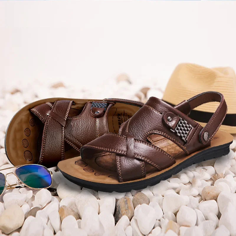 Herren Sandalen in großen Größen – Klassische Roman Sandalen für den Sommer, Bequeme Outdoor & Walking Slipper bis Größe 50