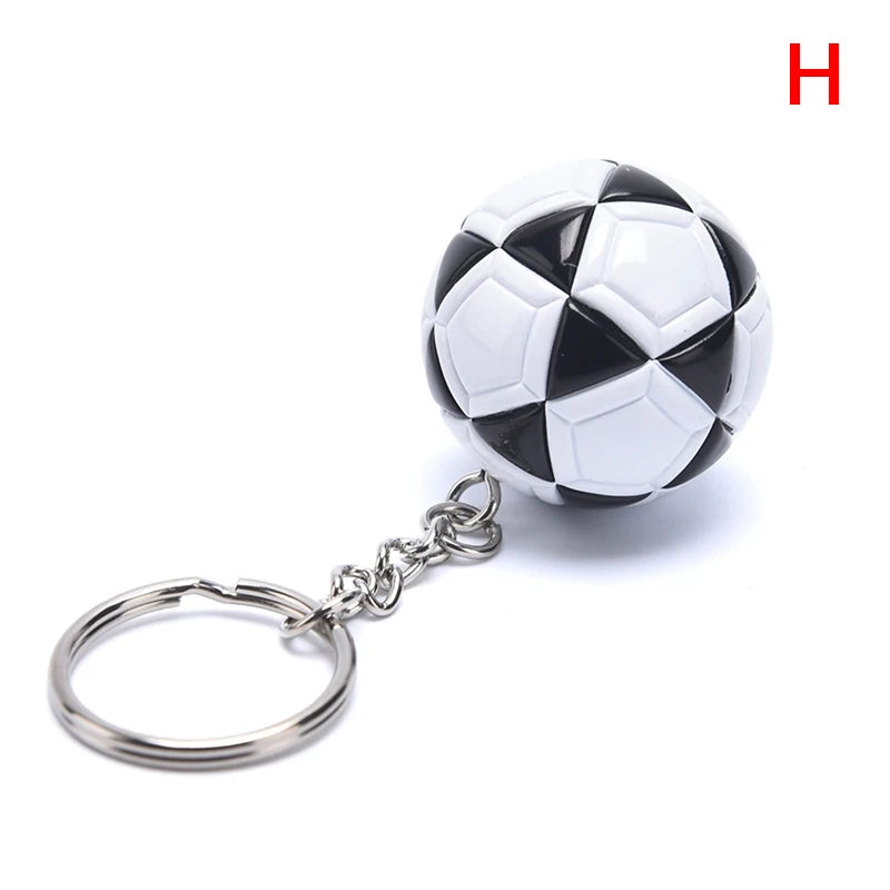 PU-Leder 3D Fußball Schlüsselanhänger – Sportlicher Keychain & Taschenanhänger für Damen, Herren & Fußballfans