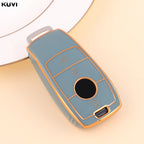 Étui de clé de voiture en TPU Goldene pour Mercedes-Benz – Étui de clé Edles pour modèles E, S, G-Klasse, GLC, CLA, GLB, GLS et AMG
